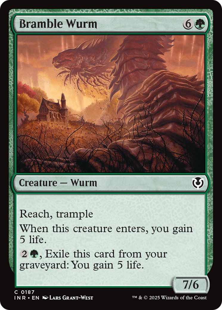 Bramble Wurm (-187) - Innistrad Remastered - Premium MTG Single from Wizards of the Coast - Just $0.25! Shop now at Game Crave Tournament Store