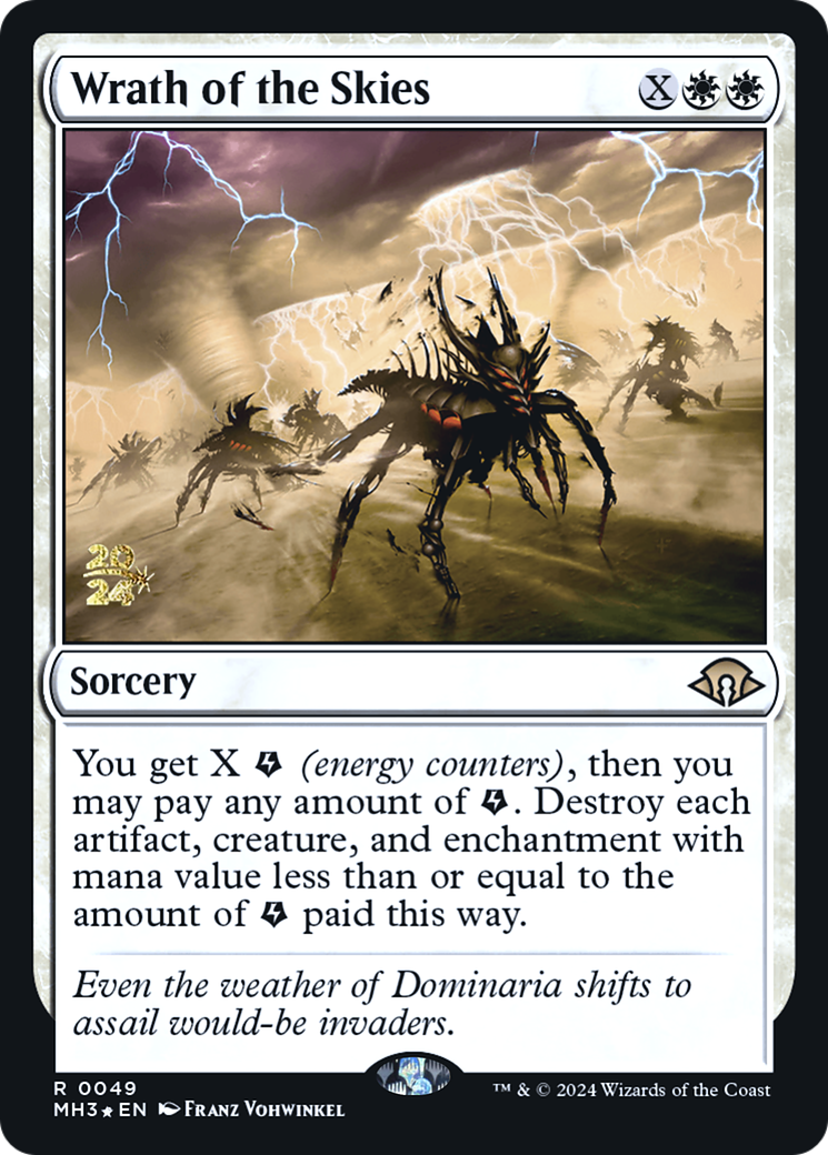 Wrath of the Skies (PMH3-49S) - Modern Horizons 3 Promos Foil - Premium MTG Single from Wizards of the Coast - Just $2.77! Shop now at Game Crave Tournament Store