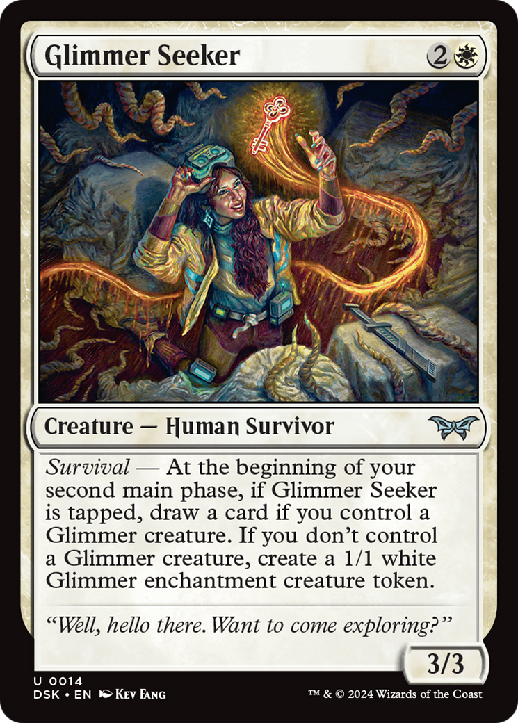 Glimmer Seeker (DSK-014) - Duskmourn: House of Horror - Premium MTG Single from Wizards of the Coast - Just $0.25! Shop now at Game Crave Tournament Store