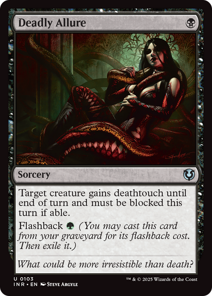 Deadly Allure (-103) - Innistrad Remastered Foil - Premium MTG Single from Wizards of the Coast - Just $0.25! Shop now at Game Crave Tournament Store