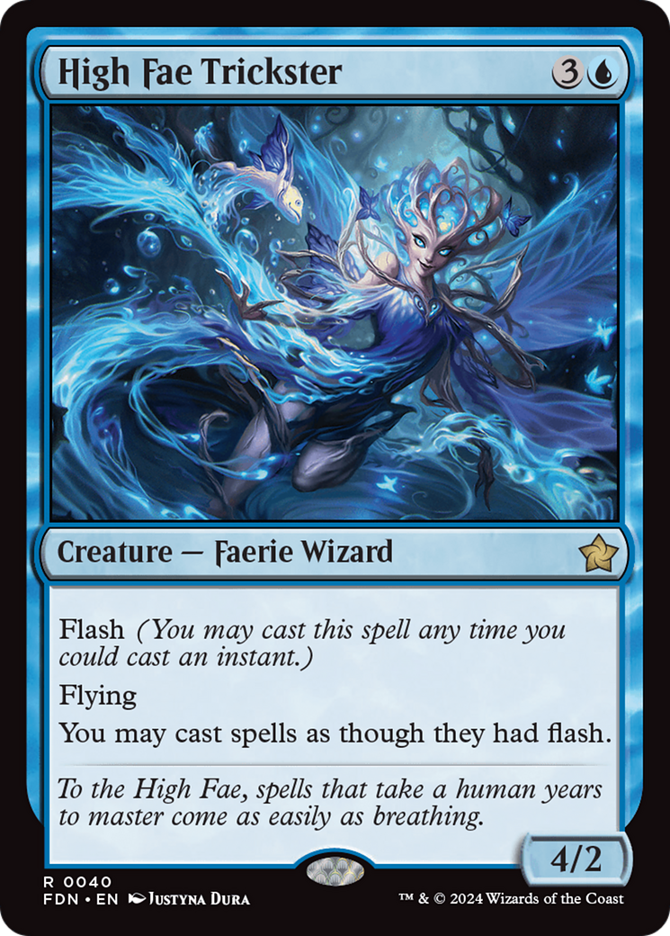 High Fae Trickster (FDN-040) - Foundations Foil - Premium MTG Single from Wizards of the Coast - Just $2.63! Shop now at Game Crave Tournament Store