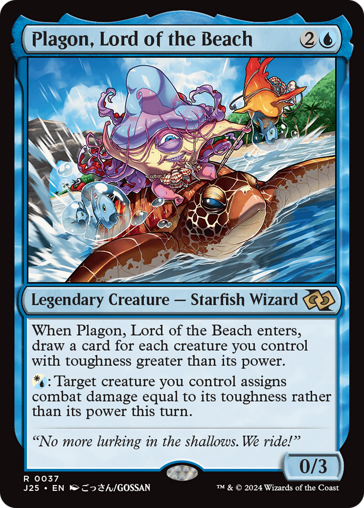 Plagon, Lord of the Beach (Anime) (-037) - Foundations Jumpstart - Premium MTG Single from Wizards of the Coast - Just $3.45! Shop now at Game Crave Tournament Store