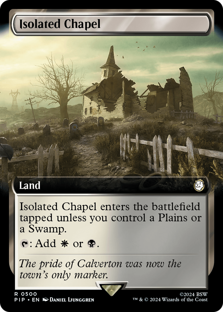 Isolated Chapel (PIP-500) - Fallout: (Extended Art) Foil - Premium MTG Single from Wizards of the Coast - Just $4.65! Shop now at Game Crave Tournament Store