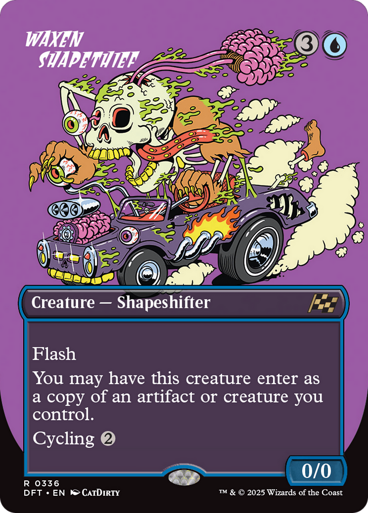 Waxen Shapethief (Borderless) (DFT-336) - Aetherdrift - Premium MTG Single from Wizards of the Coast - Just $0.09! Shop now at Game Crave Tournament Store