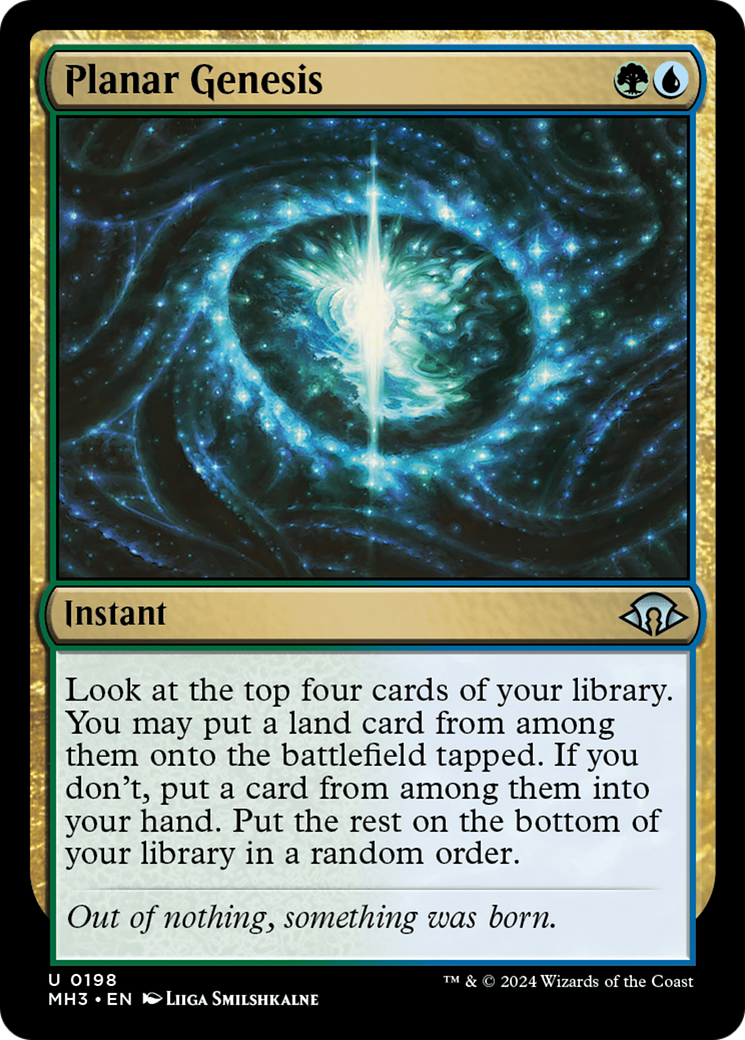 Planar Genesis (MH3-198) - Modern Horizons 3 - Premium MTG Single from Wizards of the Coast - Just $0.26! Shop now at Game Crave Tournament Store