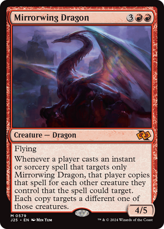 Mirrorwing Dragon (J25-579) - Foundations Jumpstart - Premium MTG Single from Wizards of the Coast - Just $0.33! Shop now at Game Crave Tournament Store