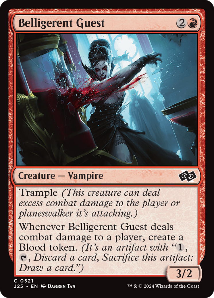Belligerent Guest (J25-521) - Foundations Jumpstart - Premium MTG Single from Wizards of the Coast - Just $0.25! Shop now at Game Crave Tournament Store