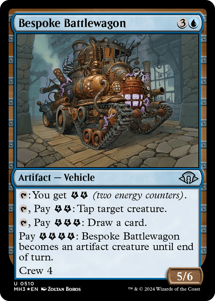 Bespoke Battlewagon (MH3-510) - Modern Horizons 3 Foil - Premium MTG Single from Wizards of the Coast - Just $1.10! Shop now at Game Crave Tournament Store