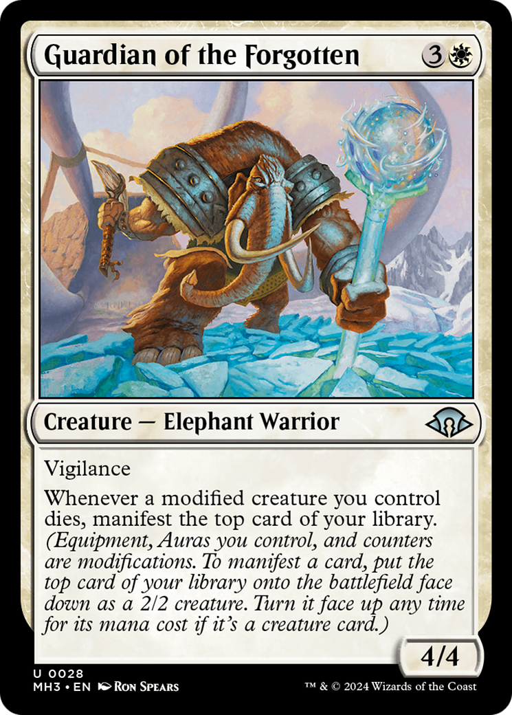 Guardian of the Forgotten (MH3-028) - Modern Horizons 3 - Premium MTG Single from Wizards of the Coast - Just $0.25! Shop now at Game Crave Tournament Store