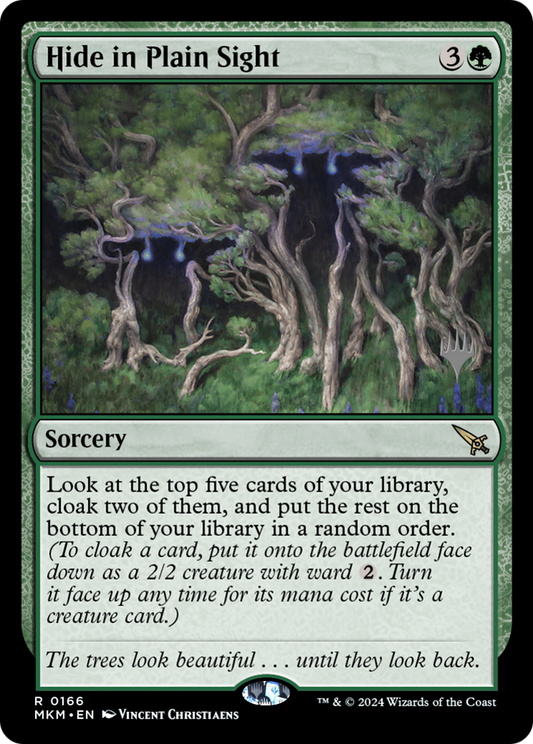 Hide in Plain Sight (PMKM-166P) - Murders at Karlov Manor Promos Foil - Premium MTG Single from Wizards of the Coast - Just $0.26! Shop now at Game Crave Tournament Store