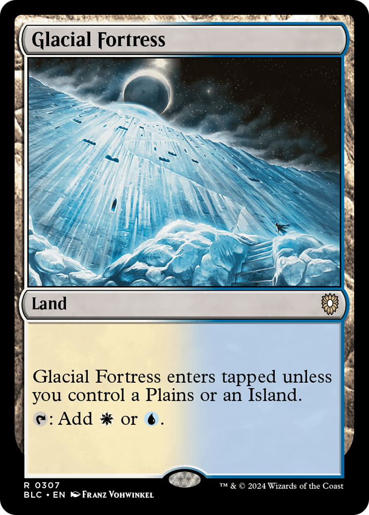 Glacial Fortress (BLC-307) - Bloomburrow Commander - Premium MTG Single from Wizards of the Coast - Just $0.27! Shop now at Game Crave Tournament Store