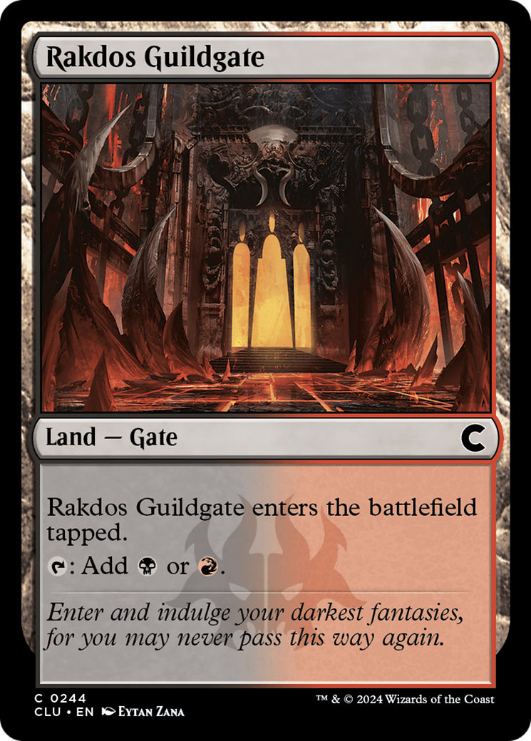 Rakdos Guildgate (CLU-244) - Ravnica: Clue Edition - Premium MTG Single from Wizards of the Coast - Just $0.25! Shop now at Game Crave Tournament Store