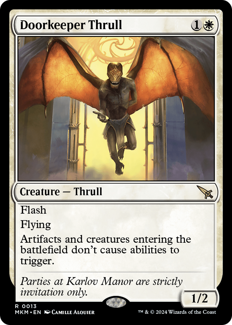 Doorkeeper Thrull (MKM-013) - Murders at Karlov Manor Foil - Premium MTG Single from Wizards of the Coast - Just $1.28! Shop now at Game Crave Tournament Store