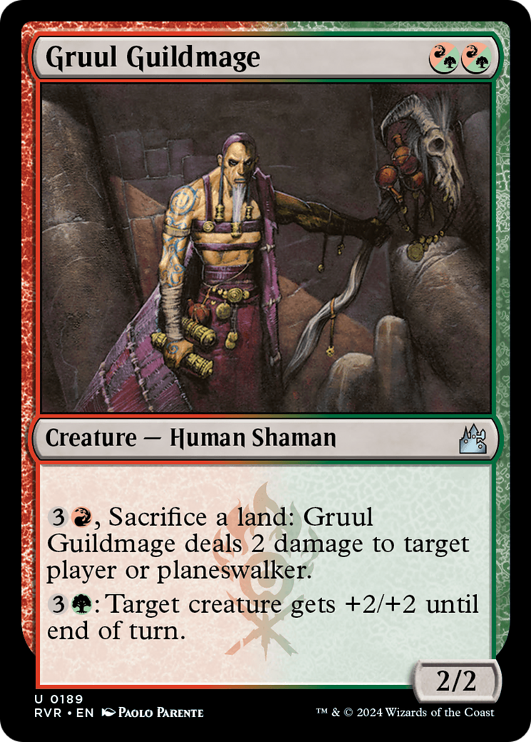 Gruul Guildmage (RVR-189) - Ravnica Remastered Foil - Premium MTG Single from Wizards of the Coast - Just $0.25! Shop now at Game Crave Tournament Store