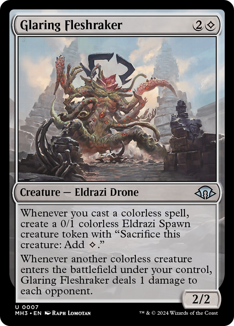 Glaring Fleshraker (MH3-007) - Modern Horizons 3 - Premium MTG Single from Wizards of the Coast - Just $0.62! Shop now at Game Crave Tournament Store