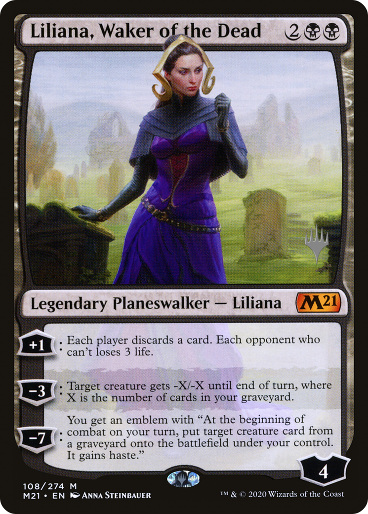 Liliana, Waker of the Dead (PPM21-108) - Core Set 2021 Promos