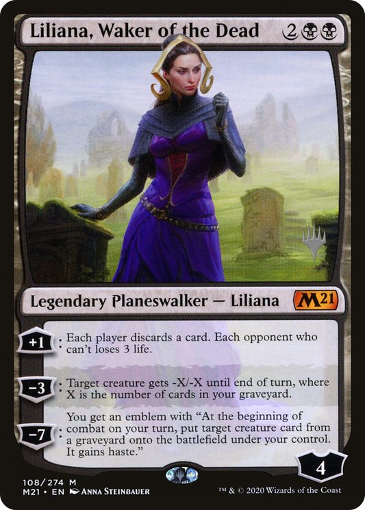 Liliana, Waker of the Dead (PPM21-108) - Core Set 2021 Promos