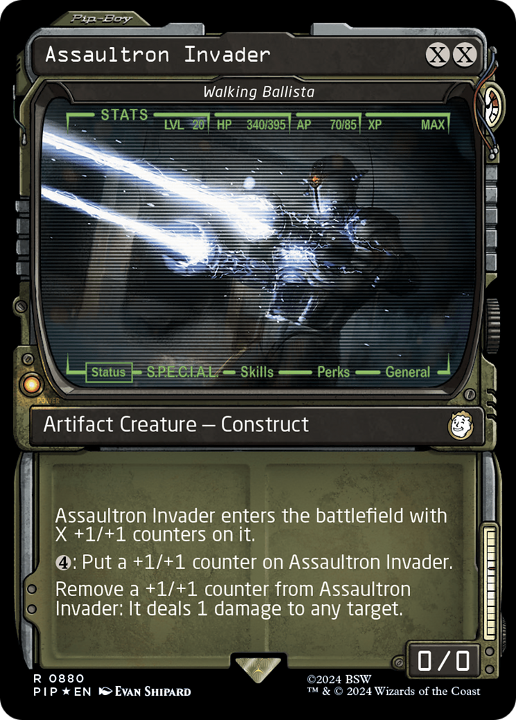 Walking Ballista (PIP-880) - Fallout / Assaultron Invader: (Showcase) Foil - Premium MTG Single from Wizards of the Coast - Just $37.68! Shop now at Game Crave Tournament Store