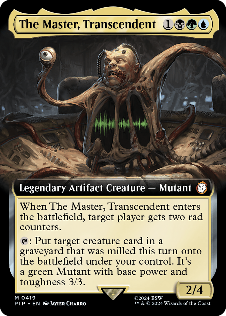 The Master, Transcendent (PIP-419) - Fallout: (Extended Art) Foil - Premium MTG Single from Wizards of the Coast - Just $1.01! Shop now at Game Crave Tournament Store