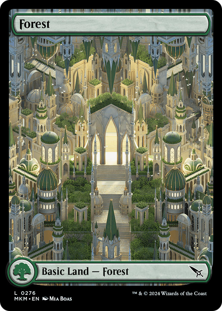 Forest (MKM-276) - Murders at Karlov Manor Foil - Premium MTG Single from Wizards of the Coast - Just $0.25! Shop now at Game Crave Tournament Store