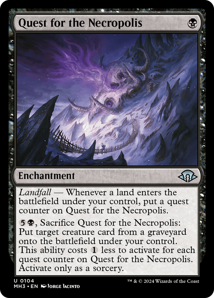 Quest for the Necropolis (MH3-104) - Modern Horizons 3 - Premium MTG Single from Wizards of the Coast - Just $0.25! Shop now at Game Crave Tournament Store