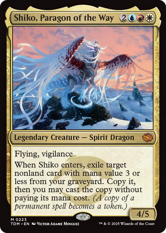 Shiko, Paragon of the Way (TDM-223) - Tarkir: Dragonstorm Foil - Premium MTG Single from Wizards of the Coast - Just $1.25! Shop now at Game Crave Tournament Store