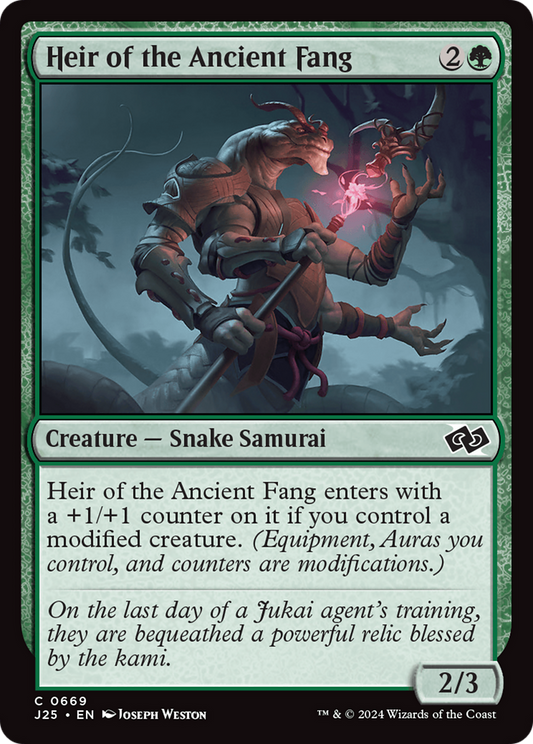 Heir of the Ancient Fang (J25-669) - Foundations Jumpstart - Premium MTG Single from Wizards of the Coast - Just $0.25! Shop now at Game Crave Tournament Store