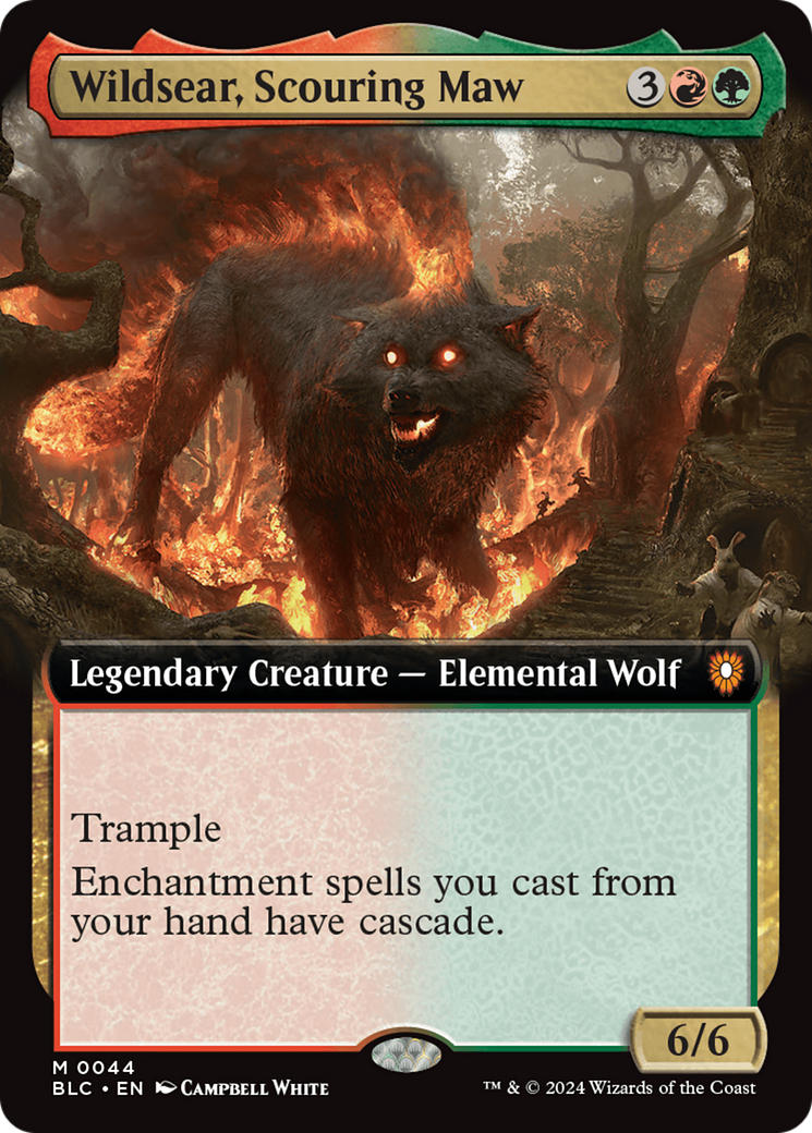 Wildsear, Scouring Maw (BLC-044) - Bloomburrow Commander: (Extended Art) Foil - Premium MTG Single from Wizards of the Coast - Just $1.88! Shop now at Game Crave Tournament Store