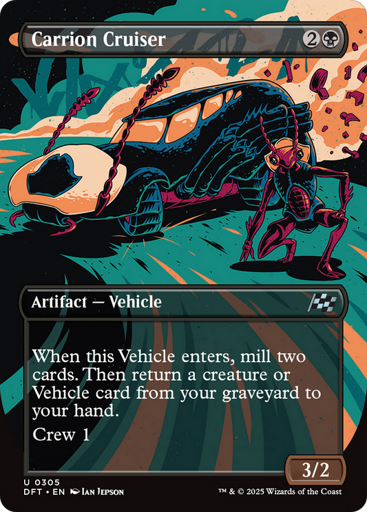 Carrion Cruiser (Borderless) (DFT-305) - Aetherdrift - Premium MTG Single from Wizards of the Coast - Just $0.08! Shop now at Game Crave Tournament Store
