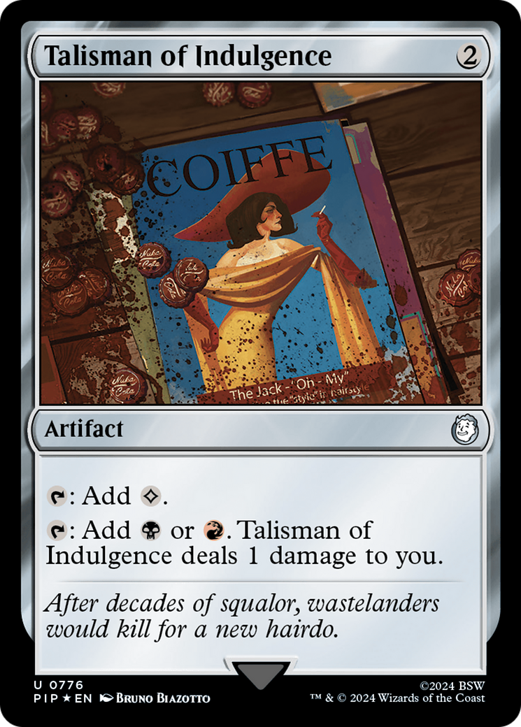 Talisman of Indulgence (PIP-776) - Fallout Foil - Premium MTG Single from Wizards of the Coast - Just $13.40! Shop now at Game Crave Tournament Store