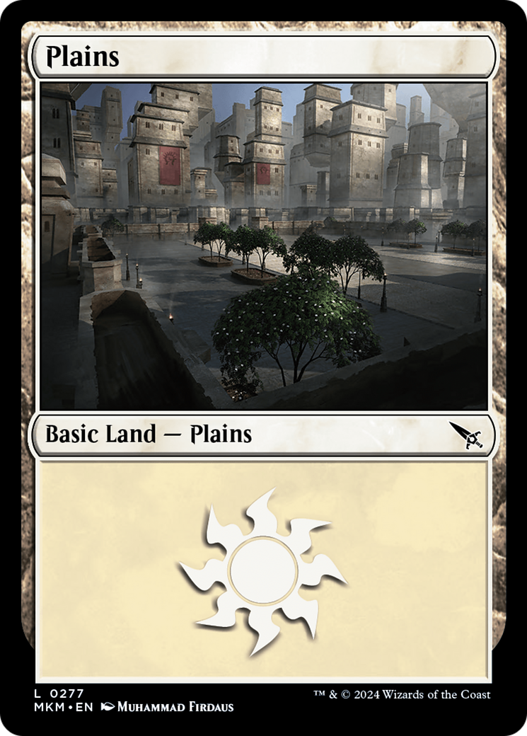 Plains (MKM-277) - Murders at Karlov Manor Foil - Premium MTG Single from Wizards of the Coast - Just $0.24! Shop now at Game Crave Tournament Store