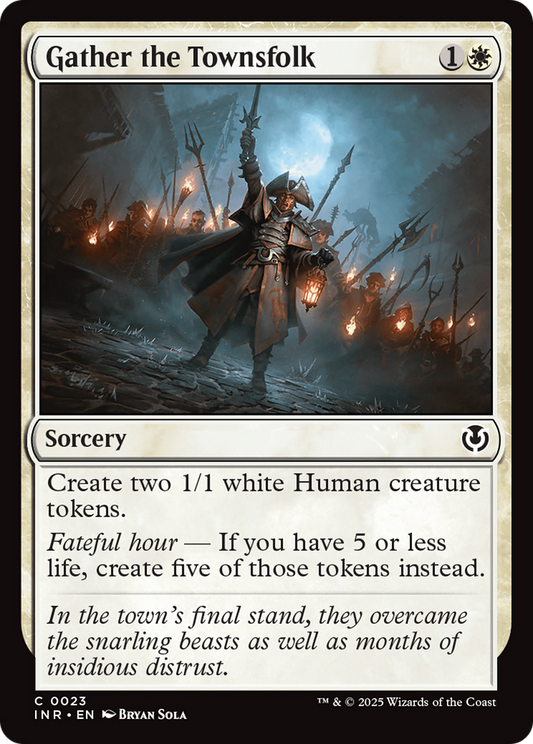 Gather the Townsfolk (-023) - Innistrad Remastered - Premium MTG Single from Wizards of the Coast - Just $0.25! Shop now at Game Crave Tournament Store