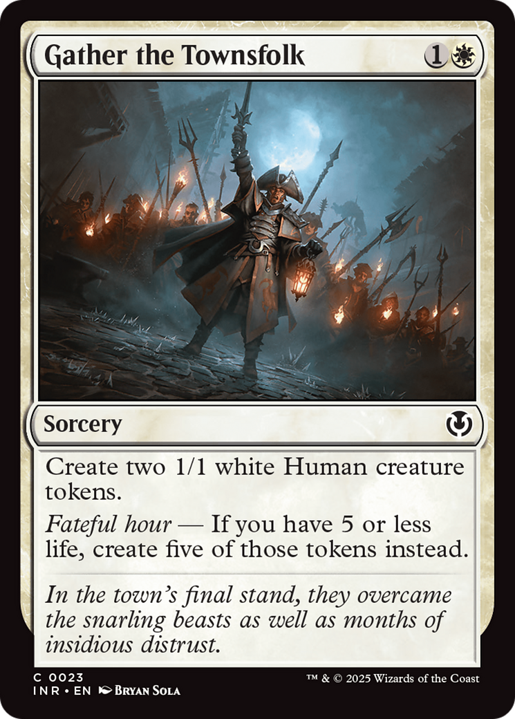 Gather the Townsfolk (-023) - Innistrad Remastered Foil - Premium MTG Single from Wizards of the Coast - Just $0.26! Shop now at Game Crave Tournament Store
