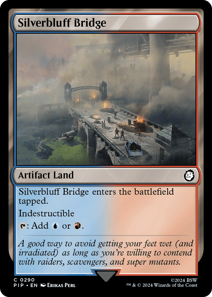 Silverbluff Bridge (PIP-290) - Fallout - Premium MTG Single from Wizards of the Coast - Just $0.25! Shop now at Game Crave Tournament Store