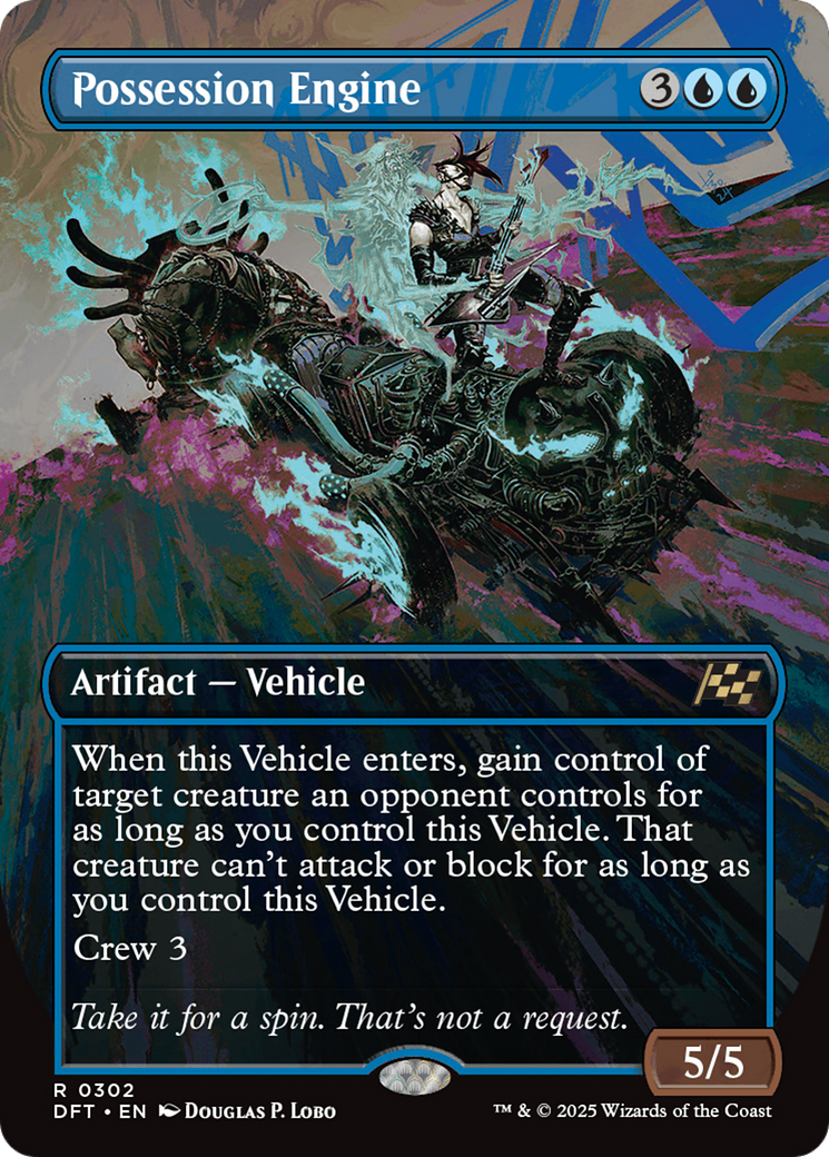 Possession Engine (Borderless) (DFT-302) - Aetherdrift Foil - Premium MTG Single from Wizards of the Coast - Just $0.08! Shop now at Game Crave Tournament Store