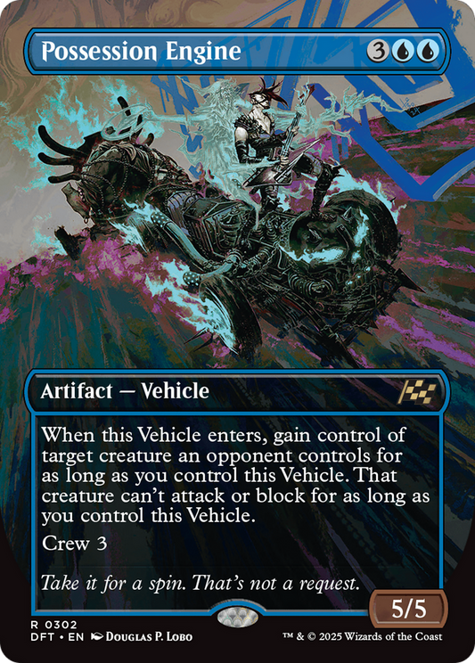 Possession Engine (Borderless) (DFT-302) - Aetherdrift Foil - Premium MTG Single from Wizards of the Coast - Just $0.08! Shop now at Game Crave Tournament Store