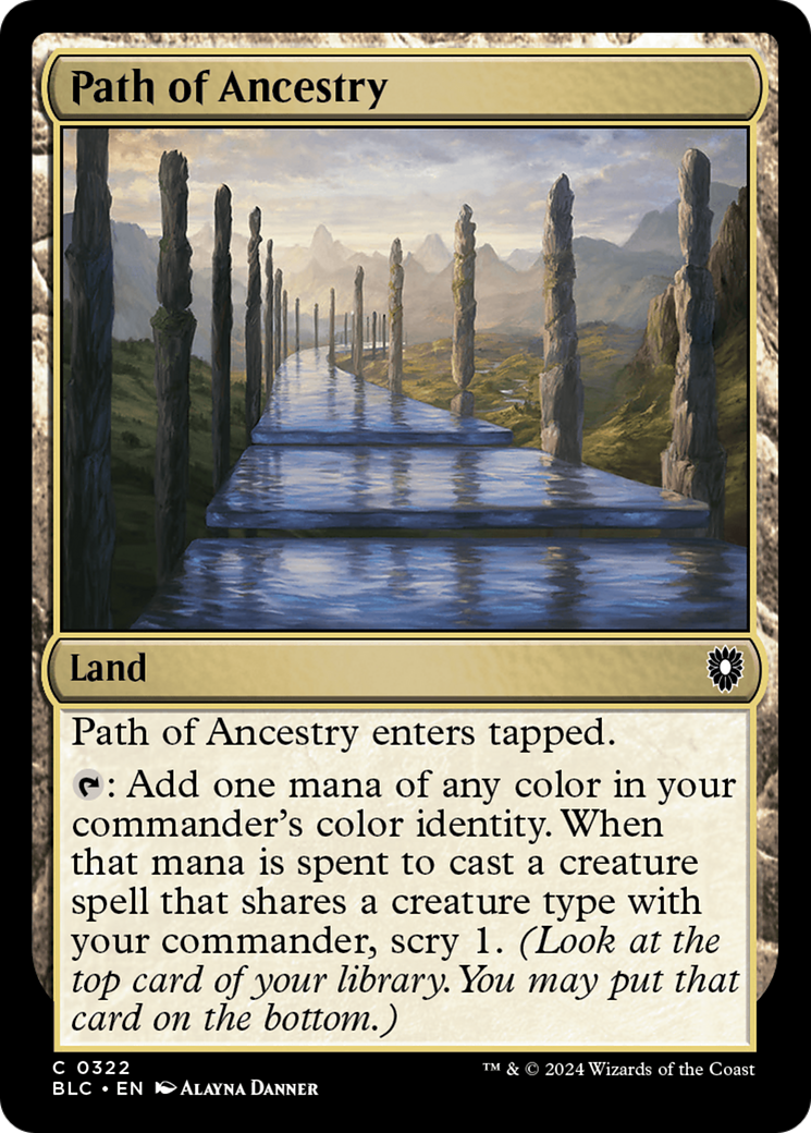 Path of Ancestry (BLC-322) - Bloomburrow Commander - Premium MTG Single from Wizards of the Coast - Just $0.25! Shop now at Game Crave Tournament Store