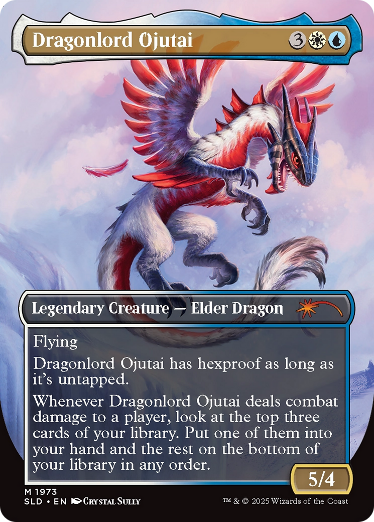 Dragonlord Ojutai // Dragonlord Ojutai (SLD-1973) - Secret Lair Drop (Borderless) Foil