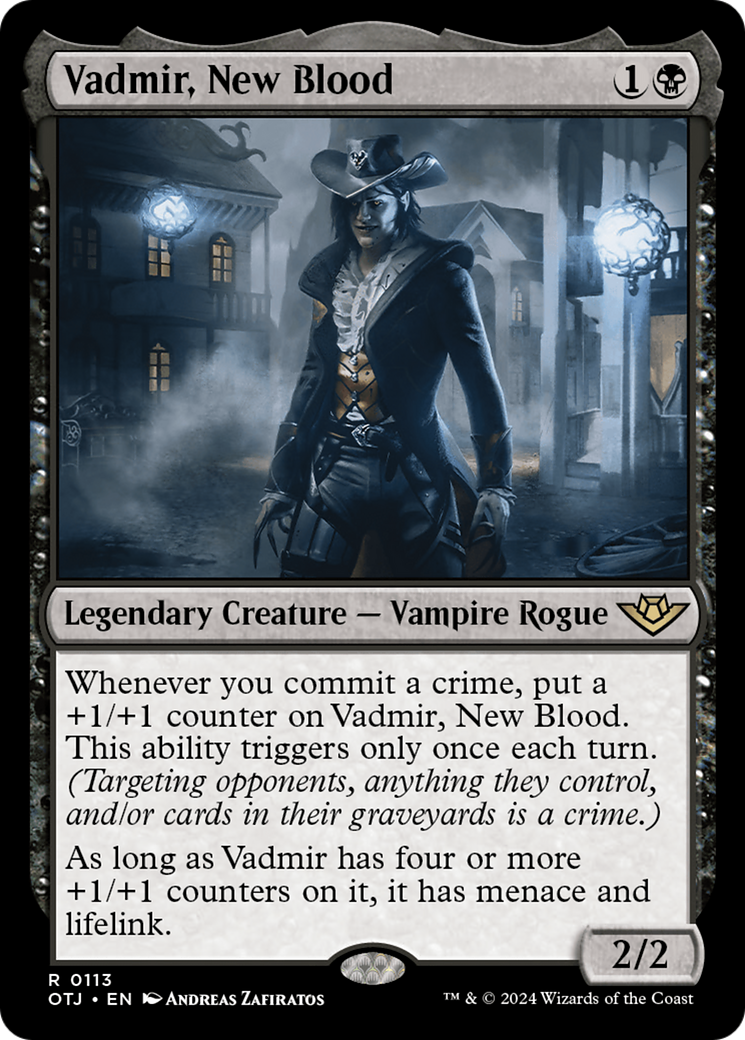 Vadmir, New Blood (OTJ-113) - Outlaws of Thunder Junction Foil - Premium MTG Single from Wizards of the Coast - Just $0.25! Shop now at Game Crave Tournament Store
