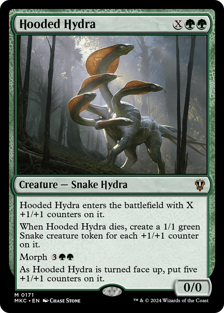 Hooded Hydra (MKC-171) - Murders at Karlov Manor Commander - Premium MTG Single from Wizards of the Coast - Just $0.26! Shop now at Game Crave Tournament Store