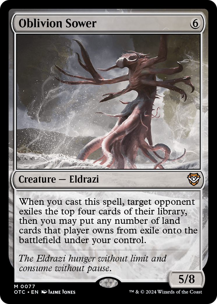 Oblivion Sower (OTC-077) - Outlaws of Thunder Junction Commander - Premium MTG Single from Wizards of the Coast - Just $0.26! Shop now at Game Crave Tournament Store