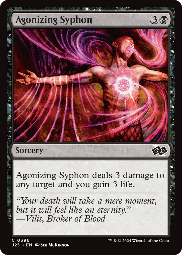Agonizing Syphon (J25-396) - Foundations Jumpstart - Premium MTG Single from Wizards of the Coast - Just $0.25! Shop now at Game Crave Tournament Store