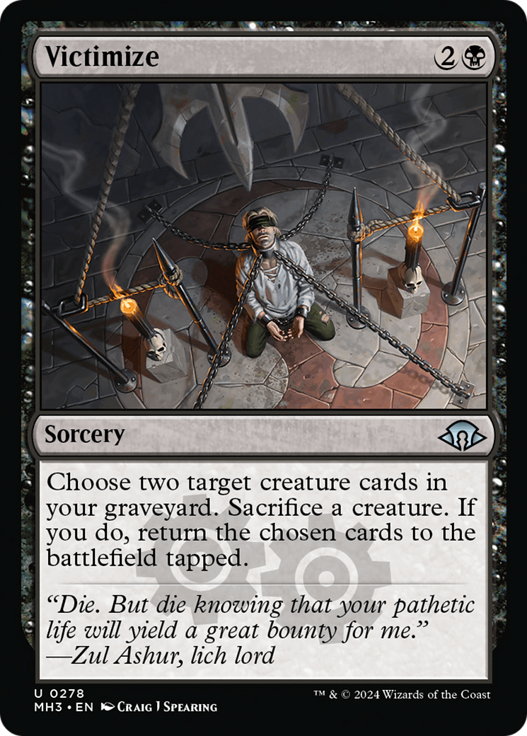 Victimize (MH3-278) - Modern Horizons 3 - Premium MTG Single from Wizards of the Coast - Just $0.28! Shop now at Game Crave Tournament Store
