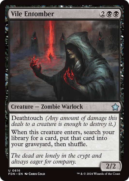 Vile Entomber (FDN-616) - Foundations - Premium MTG Single from Wizards of the Coast - Just $0.25! Shop now at Game Crave Tournament Store