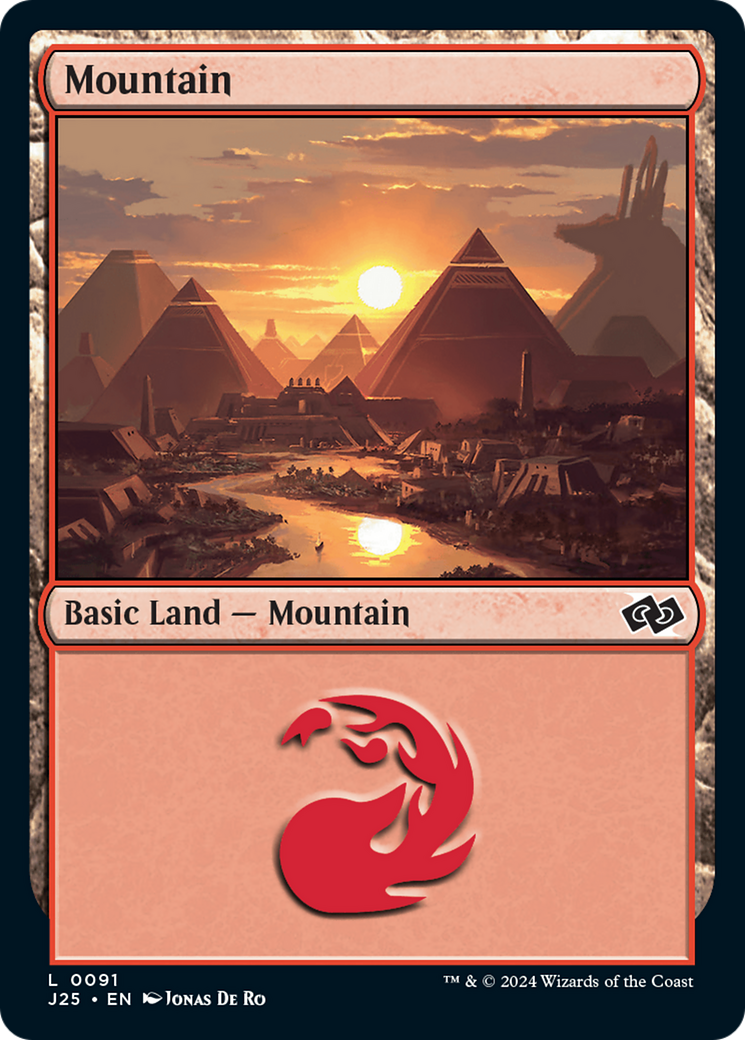 Mountain (J25-091) - Foundations Jumpstart - Premium MTG Single from Wizards of the Coast - Just $0.25! Shop now at Game Crave Tournament Store