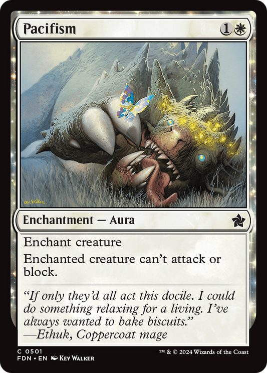 Pacifism (FDN-501) - Foundations: (enchantment) - Premium MTG Single from Wizards of the Coast - Just $0.26! Shop now at Game Crave Tournament Store