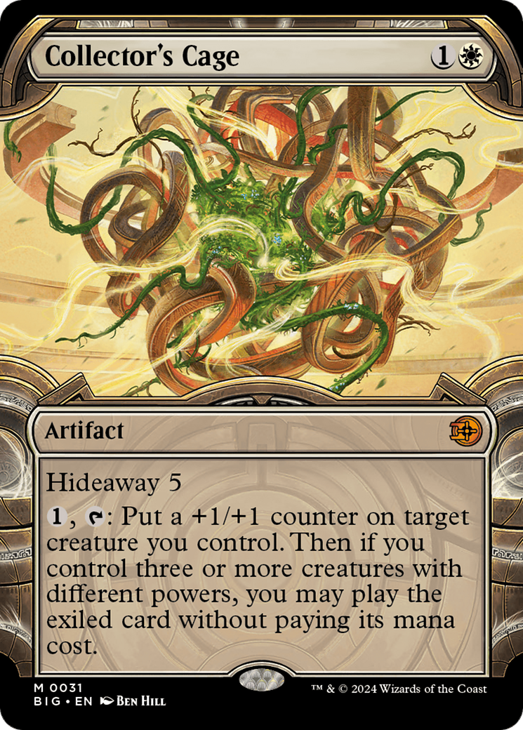 Collector's Cage (BIG-031) - The Big Score: (Showcase) (Borderless) Foil - Premium MTG Single from Wizards of the Coast - Just $10.98! Shop now at Game Crave Tournament Store