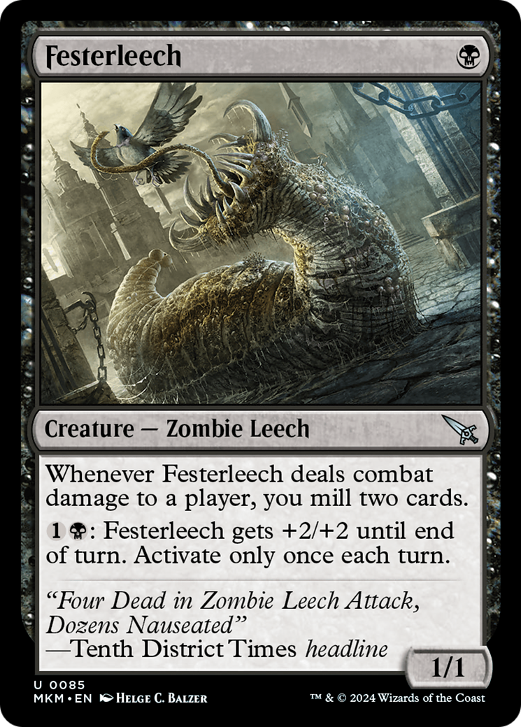 Festerleech (MKM-085) - Murders at Karlov Manor - Premium MTG Single from Wizards of the Coast - Just $0.25! Shop now at Game Crave Tournament Store