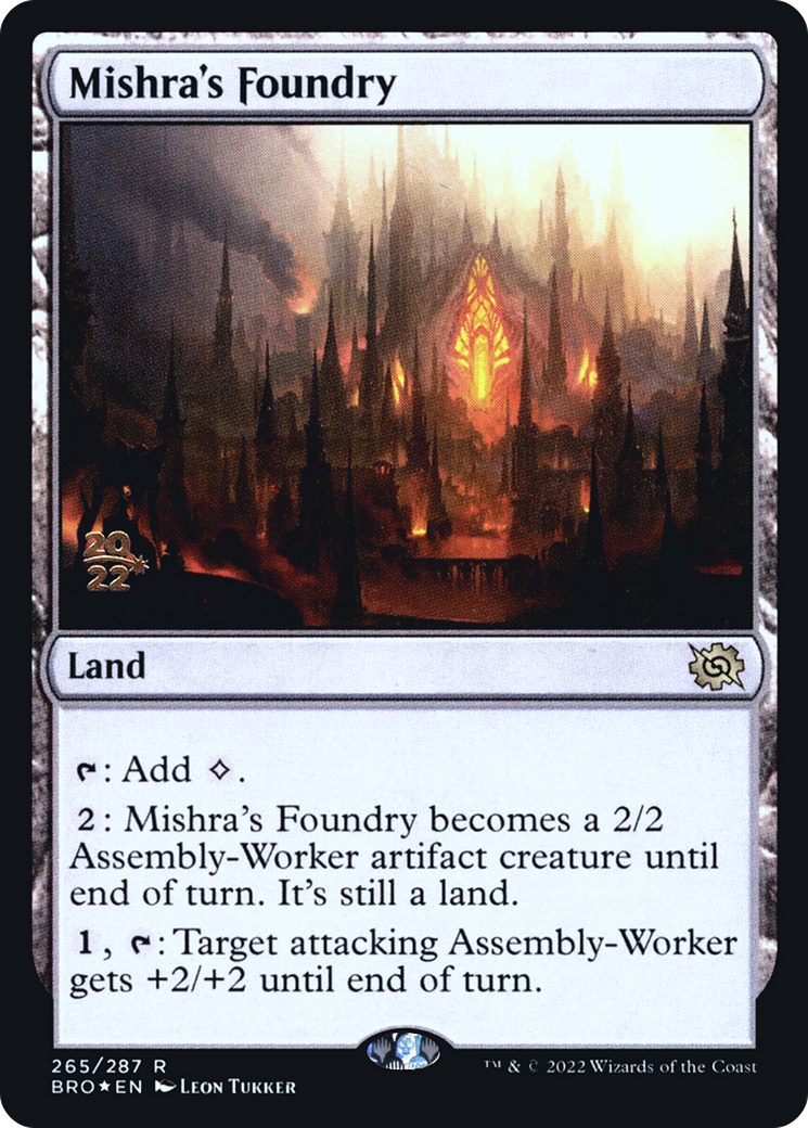 Mishra's Foundry (PBRO-265S) - The Brothers' War Promos Foil
