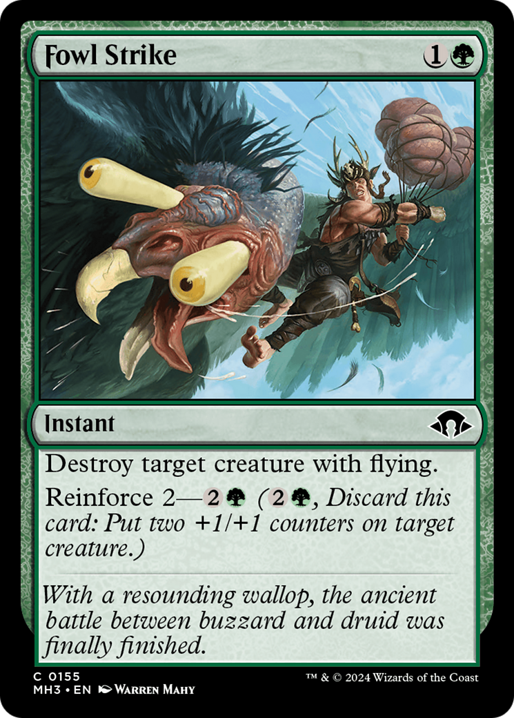 Fowl Strike (MH3-155) - Modern Horizons 3 Foil - Premium MTG Single from Wizards of the Coast - Just $0.25! Shop now at Game Crave Tournament Store